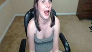 Busty attractive amateur rough cheating live on webcam