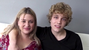 Hot Guys Fuck - Adorable & teen sucking dick on the couch