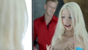 Hard ramming together with skinny supermodel