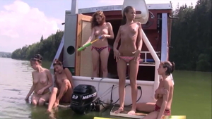 Wild and erotic girlfriend crazy flashing on vacation