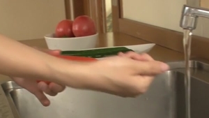 Uncensored hard slamming accompanied by Manami Komukai