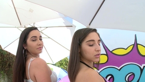 Swallowed: Abella Danger in hard messy drained