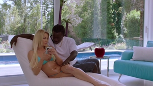 BLACKED: Blonde haired Cherry Kiss riding big cock