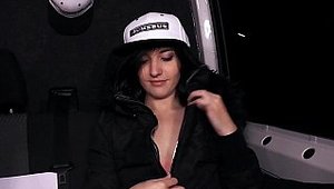 Bums Bus - Naughty Alina Lamour in car