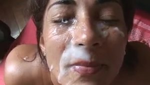 Brazilian cumshot