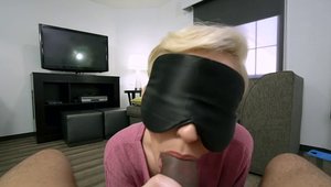 Blonde hair Skye Blue blowjob XXX