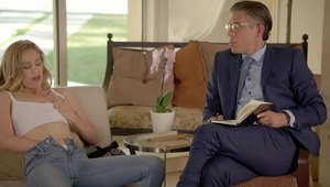 TUSHY - Blonde haired Lyra Law receives cumshot HD