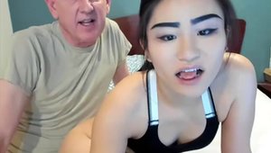 Asian on webcam in HD
