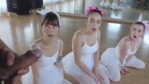 BFFs - Shaved teen chick wearing pantyhose POV pussy fuck