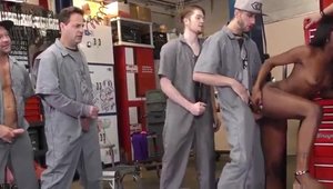 Small boobs ebony hardcore cum on face