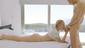 Tushy Raw - Plowing hard escorted by shaved teen Emily Cutie