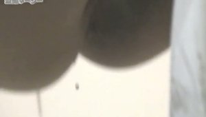 Hairy girl has a thing for voyeur plowing hard in the toilet