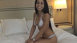 Bla4k - Young latina slut digs slamming hard bikini in HD