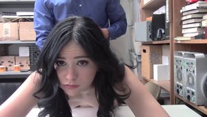 Rough sex scene among officer Violet Rain HD