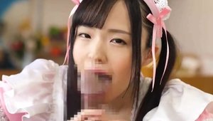 Japanese maid really enjoys hardcore sex