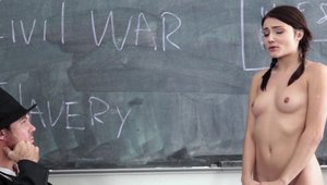 Teen chick feels up to plowing hard in HD