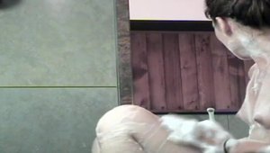 Japanese amateur ramming hard in bath