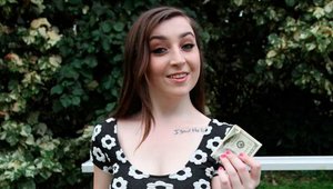 Street BlowJobs - Cameron Minx fingering on sofa HD