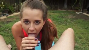 Fingering outdoors european