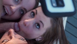 Teen chick orgy outdoors