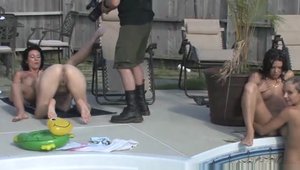 Pegas Productions: Orgy outdoors wet french Stacey Shine in HD