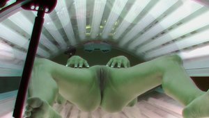 Amazing czech amateur gets a good fucking in solarium