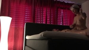 Swiss brunette demonstrates small tits