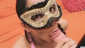 Brunette feels up to cock sucking HD