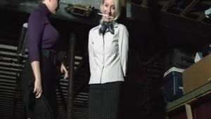 Lesbian BDSM rub their clits together