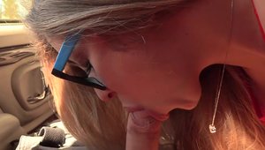 Exploited College Girls - 18 yr old blowjob in a car