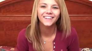 Exploited Teens: Ashlynn Brooke in first time POV cumshot