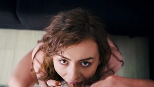 Beautiful babe Alex Blake POV blowjobs in the bed HD