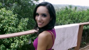 Tug Jobs: Tia Cyrus Pussy fucked outdoors