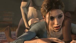 3D Toon Vidz: Brunette Lara Croft fucked hard