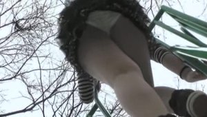 Hard sex escorted by exhibitionist