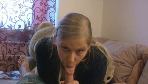 Lena Nitro licks penis