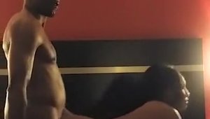 Ebony amateur riding a dick