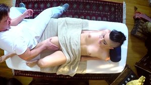 Fantasy Massage: Inked babe helps with rough fucking HD