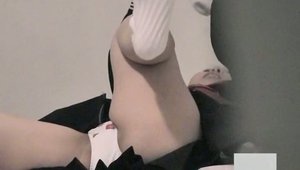 Nailed rough tender amateur in skirt