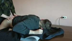 Pegging escorted by very hot amateur