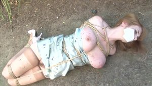 Bondage outside in HD