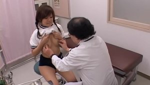 Asian doctor gets a buzz out of loud sex
