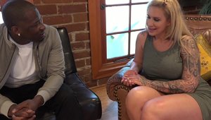 Ryan Conner closeup interracial fuck scene