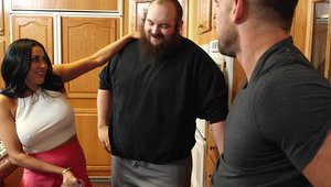 Large boobs Audrey Bitoni cock sucking sex scene