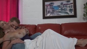 Hard pounding between thick blonde Cory Chase