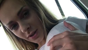 Public Agent: Cumshot porn with huge tits POV Katarina Muti