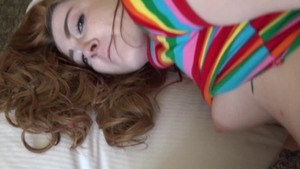 POV Pornstars: Redhead Megan Winters in panties yoga