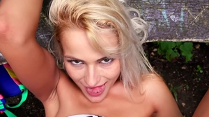 Public Pickups - Blonde babe Cherry Kiss shows small tits