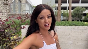 GotFilled: Natural and tattooed brunette blowjob