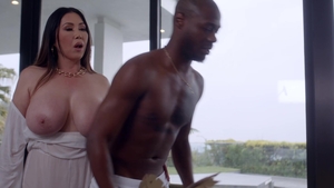 MILFY: Kianna Dior in high heels licks Anton Harden balls